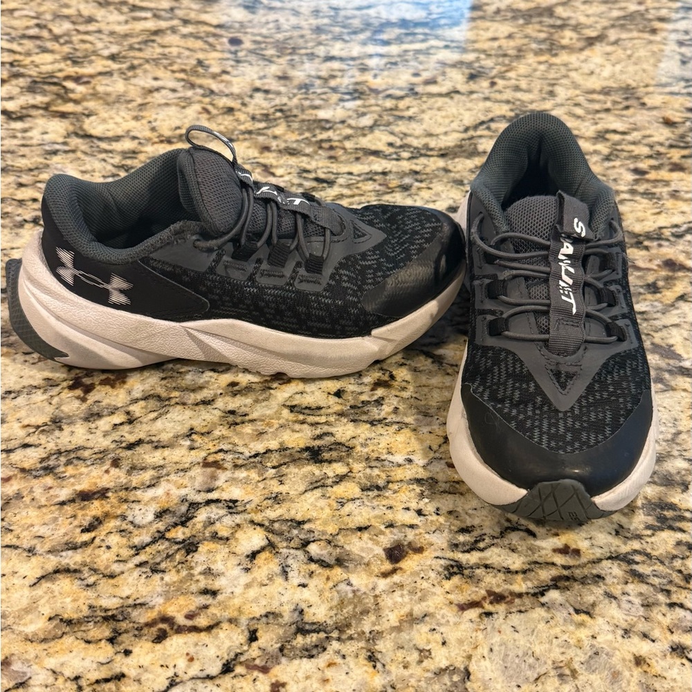 Under Armour Black and White Athletic Shoes